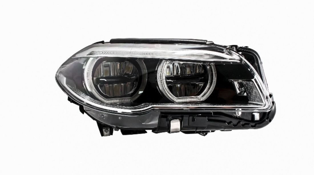 Faruri Full LED Angel Eyes compatibil cu BMW Seria 5 F10 F11 LCI (2014-2017) HLBMF10LCILED