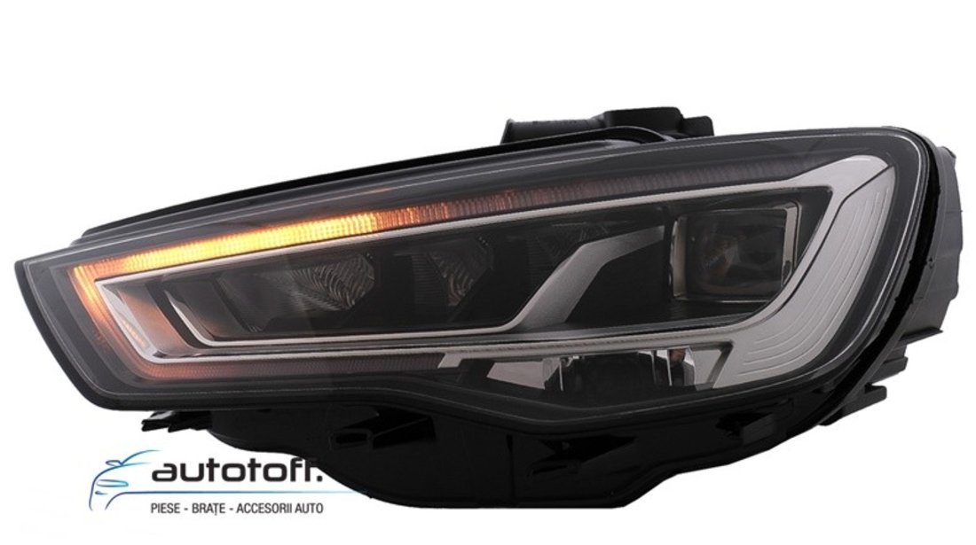 Faruri Full LED Audi A3 8V (13-16) HID/XENON cu Semnalizare Dinamica Secventiala