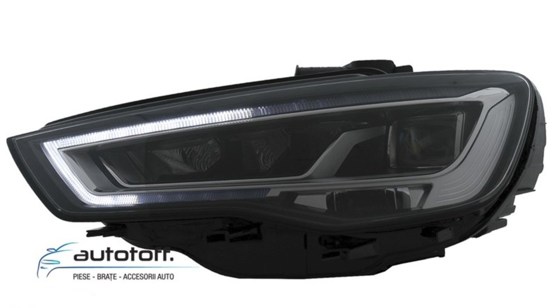 Faruri Full LED Audi A3 8V (13-16) HID/XENON cu Semnalizare Dinamica Secventiala