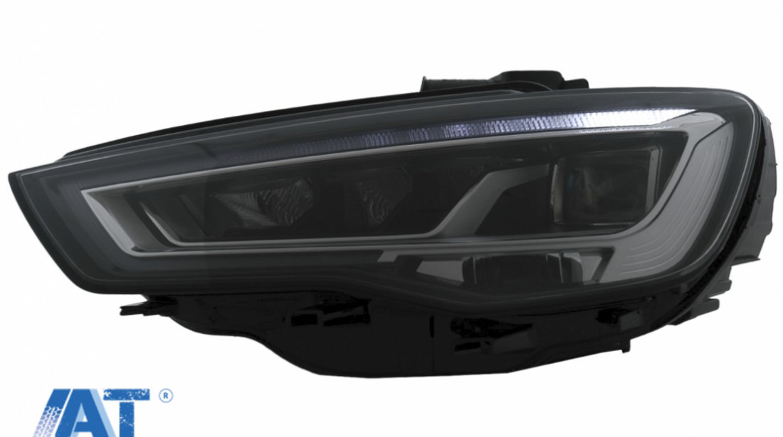 Faruri Full LED compatibil cu Audi A3 8V Pre-Facelift (2013-2016) Upgrade pentru Halogen cu Semnalizare Dinamica Secventiala LHD