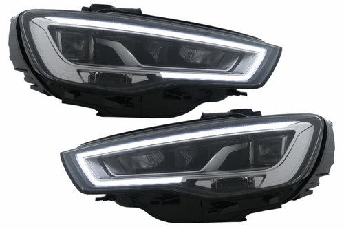 Faruri Full LED compatibil cu Audi A3 8V Pre-Facelift (2013-2016) Upgrade pentru Halogen cu Semnaliz...