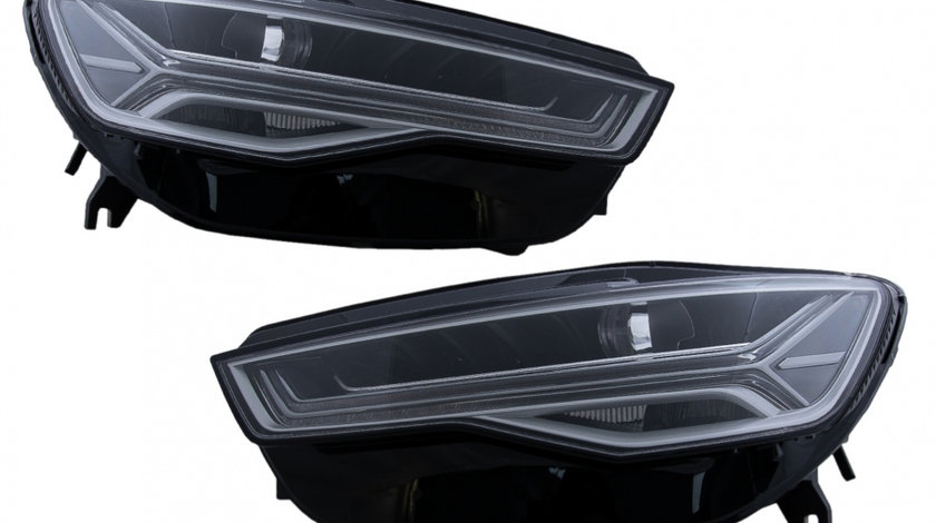 Faruri Full LED compatibil cu Audi A6 4G C7 (2011-2018) Facelift Matrix Design Semnalizare Dinamica Secventiala HLAUA64G