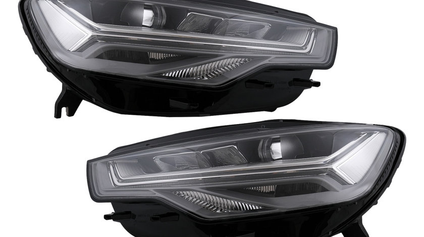 Faruri Full LED compatibil cu Audi A6 4G C7 (2011-2014) Facelift Design conversie de la Xenon la LED