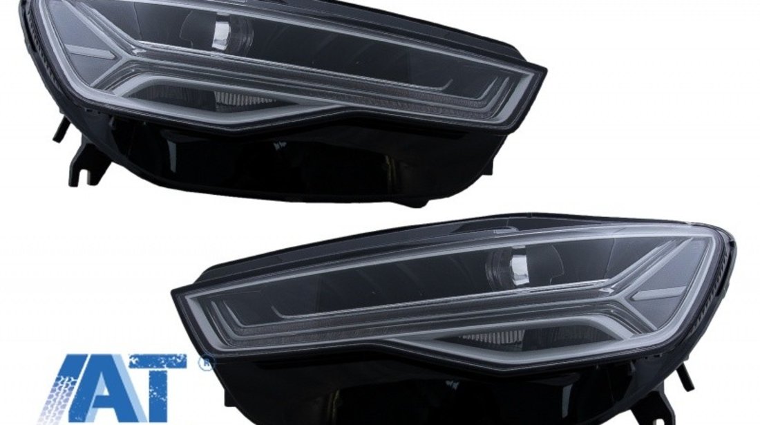 Faruri Full LED compatibil cu Audi A6 4G C7 (2011-2018) Facelift Matrix Design Semnalizare Dinamica Secventiala