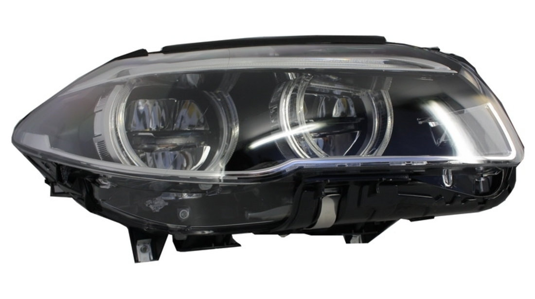 Faruri Full LED compatibil cu BMW F10 F11 5 Seria (2011-2013) Angel Eyes HLBMF10LED