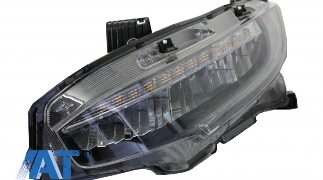 Faruri Full LED compatibil cu HONDA Civic Mk10 FC/FK (2016-Up) Sedan & Hatchback Semnalizare Dinamica