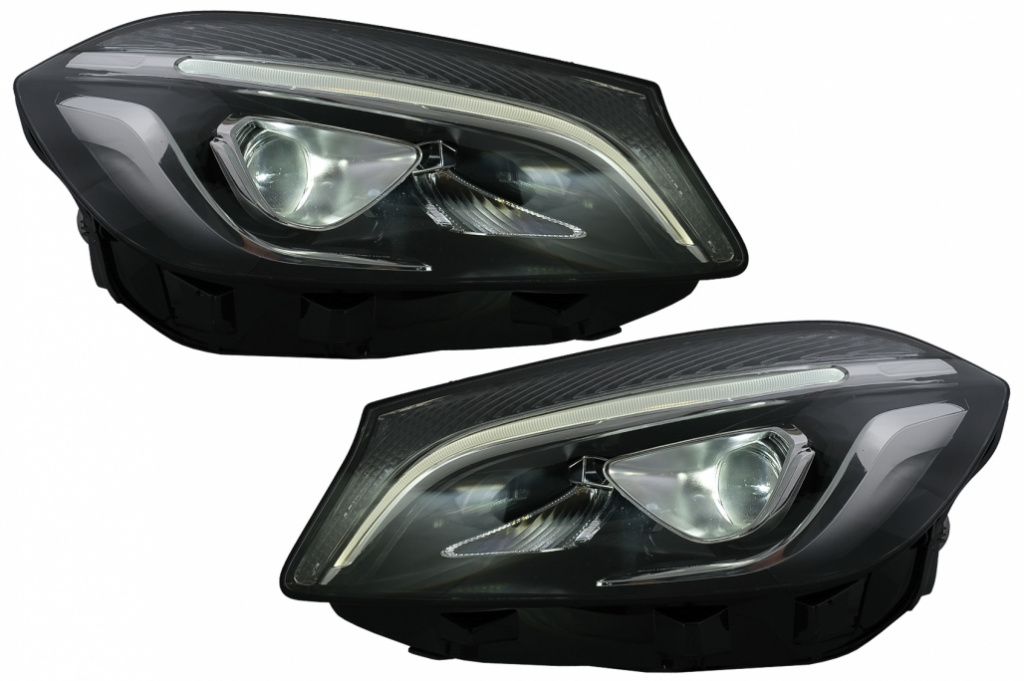 Faruri Full LED compatibil cu Mercedes A-Class W176 (2012-2018) doar pentru Halogen HLMBW176
