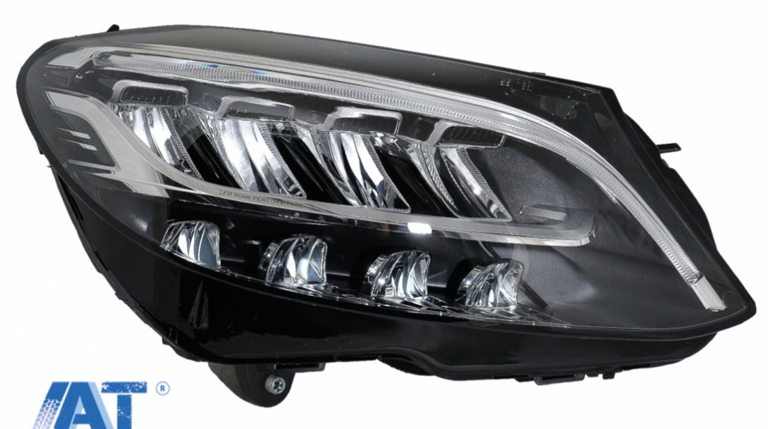 Faruri Full LED compatibil cu Mercedes C-Class W205 S205 (2019-up) LHD