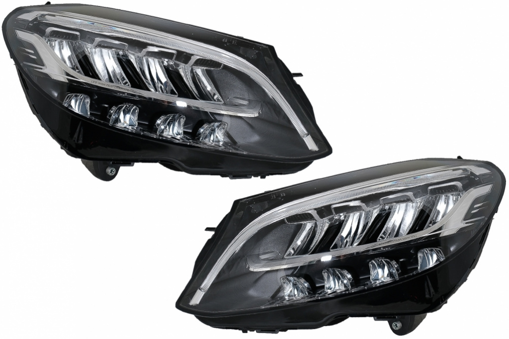 Faruri Full LED compatibil cu Mercedes C-Class W205 S205 (2019-up) LHD HLMBW205LED