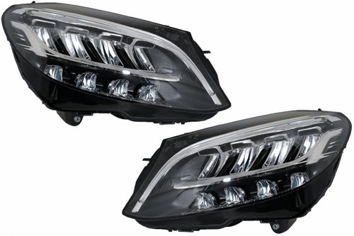 Faruri Full LED compatibil cu Mercedes C-Class W205 S205 (2019-up) LHD HLMBW205LED