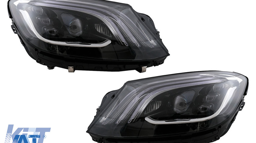 Faruri Full LED compatibil cu Mercedes S-Class W222 (2013-2017) Negru