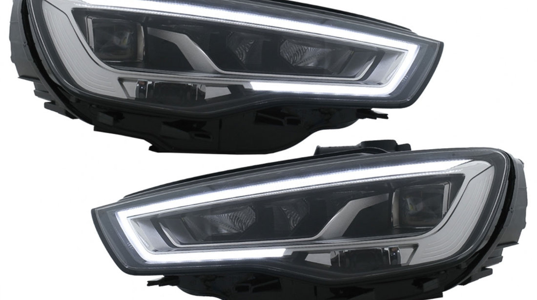 Faruri Full LED compatibile cu Audi A3 8V Pre-Facelift (13-16) cu Semnalizare Dinamica Secventiala