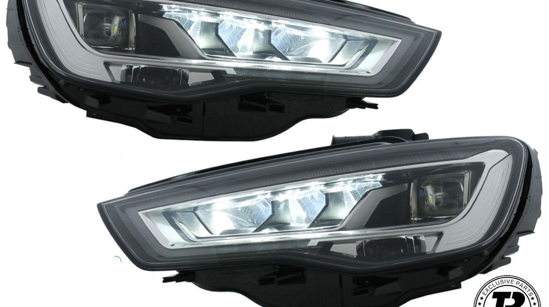 Faruri Full LED compatibile cu Audi A3 8V Pre-Facelift (13-16) cu Semnalizare Dinamica Secventiala