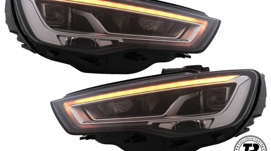 Faruri Full LED compatibile cu Audi A3 8V Pre-Facelift (13-16) cu Semnalizare Dinamica Secventiala