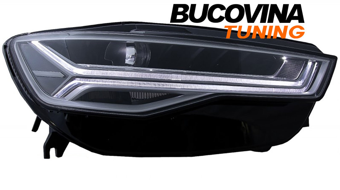 Faruri Full LED compatibile cu Audi A6 4G C7 (11-18) Semnalizare Dinamica Secventiala