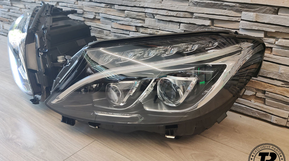 Faruri FULL LED compatibile cu Mercedes C-Class W205 (14-18)