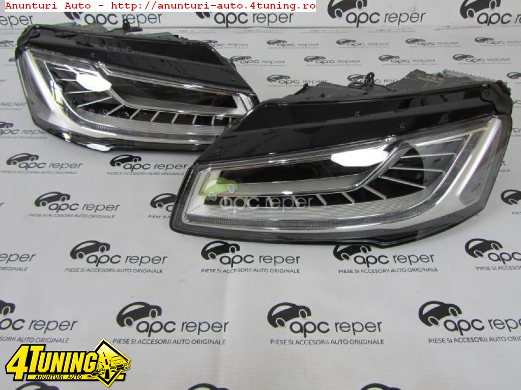 Faruri Full Led Matrix Audi A8 4H Facelift Originale Complete