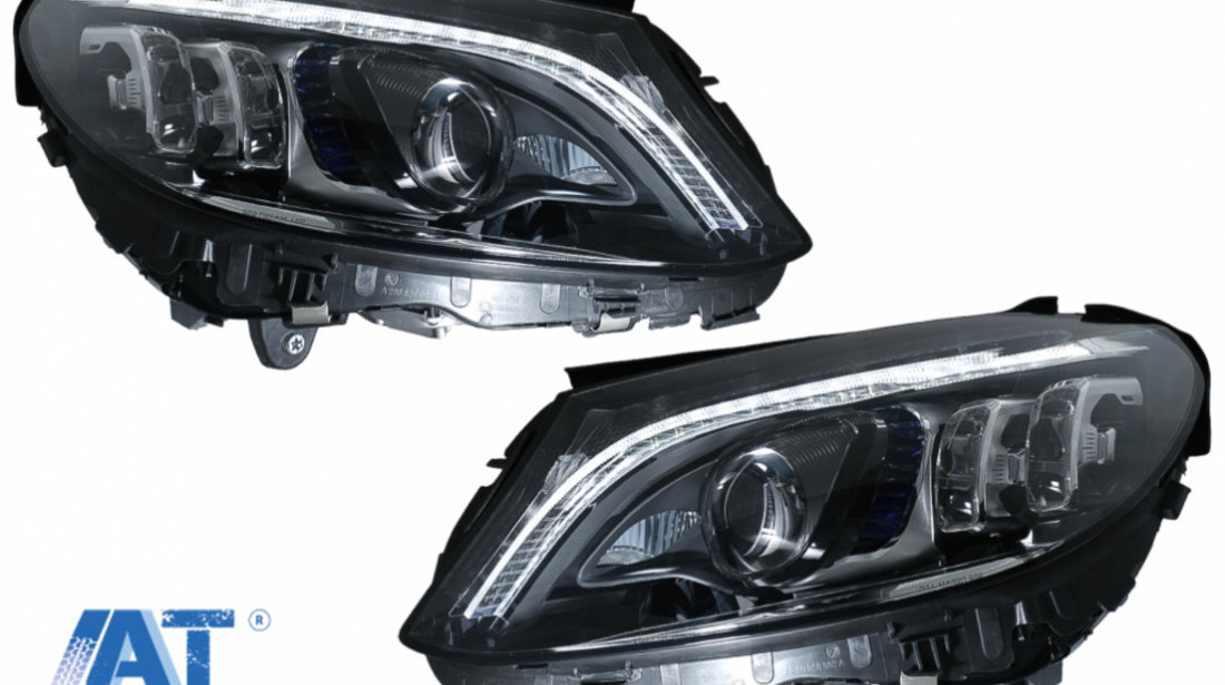 Faruri Full Multibeam LED compatibil cu Mercedes C-Class W205 S205 (2014-2018) LHD
