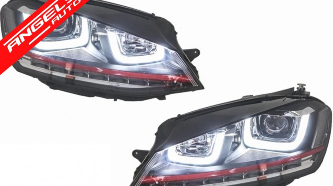Faruri Golf 7 3D LED 12-17 R20 GTI Design Semnal Dinamic LED