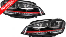 Faruri Golf 7 3D LED 12-17 R20 GTI Design Semnal D...