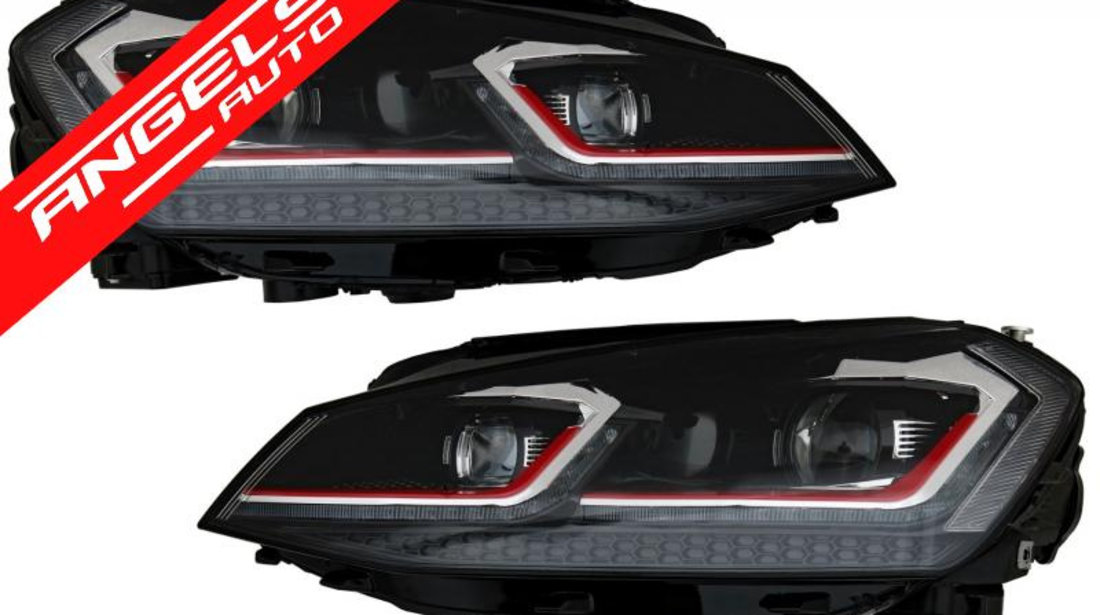 Faruri Golf 7 LED (2012-2017) LCI G7.5 GTI Look cu Semnal Dinamic