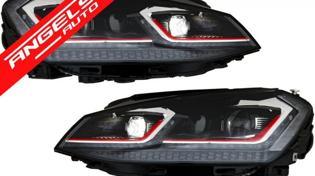 Faruri Golf 7 LED (2012-2017) LCI G7.5 GTI Look cu Semnal Dinamic