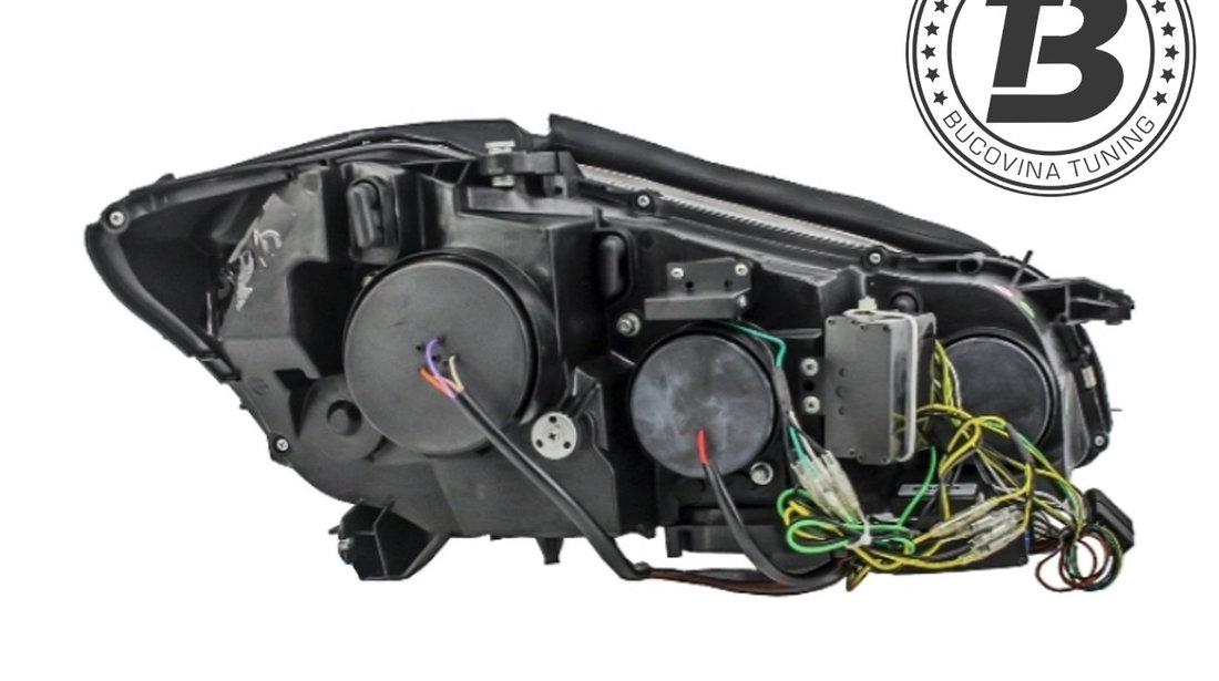 Faruri HID Xenon LED DRL COMPATIBILE CU MERCEDES Benz W221 S-Class (05-09) Negre