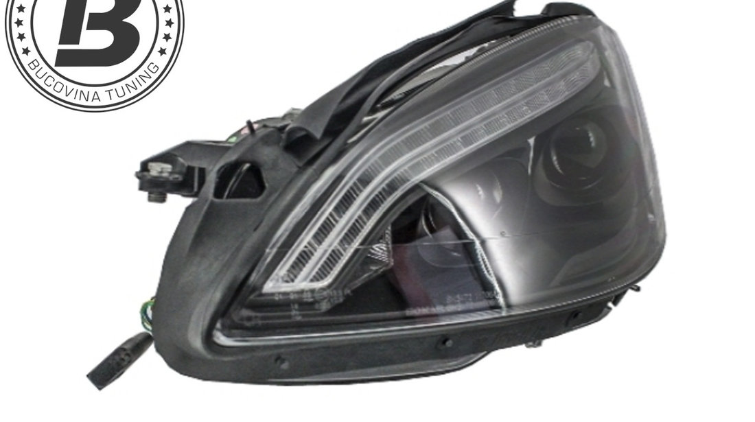 Faruri HID Xenon LED DRL COMPATIBILE CU MERCEDES Benz W221 S-Class (05-09) Negre