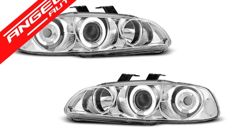 Faruri HONDA CIVIC 09.91-08.95 2D/3D ANGEL EYES CHROME