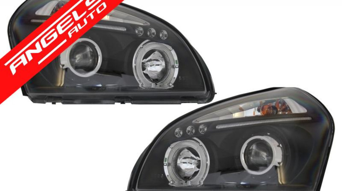 Faruri Hyundai Tucson (2004-2010) Negre Angel Eyes