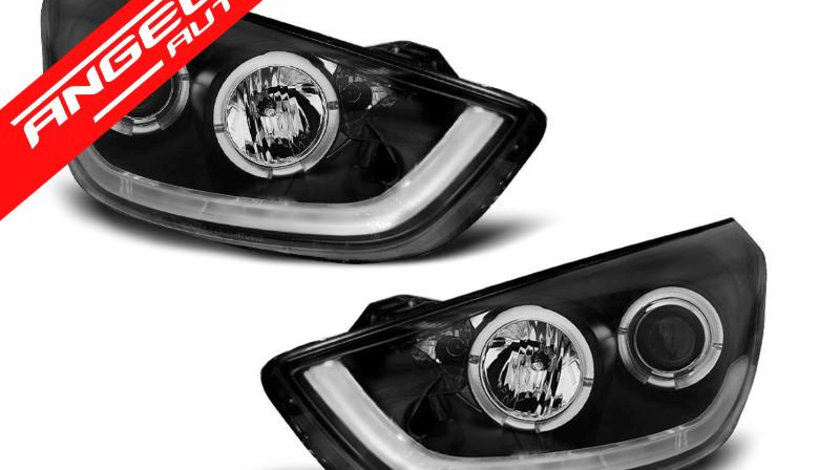 Faruri HYUNDAI TUCSON IX35 10-13 Negru TUBE LIGHT