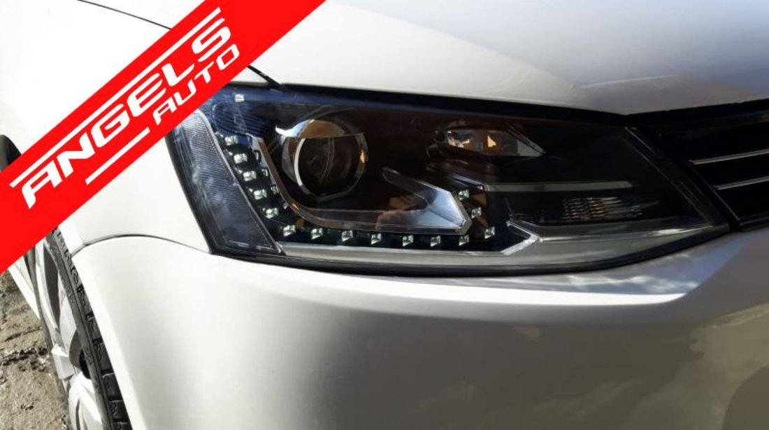 Faruri Jetta Mk 6 LED DRL 2011-2017 GTI Bi-Xenon OE Design