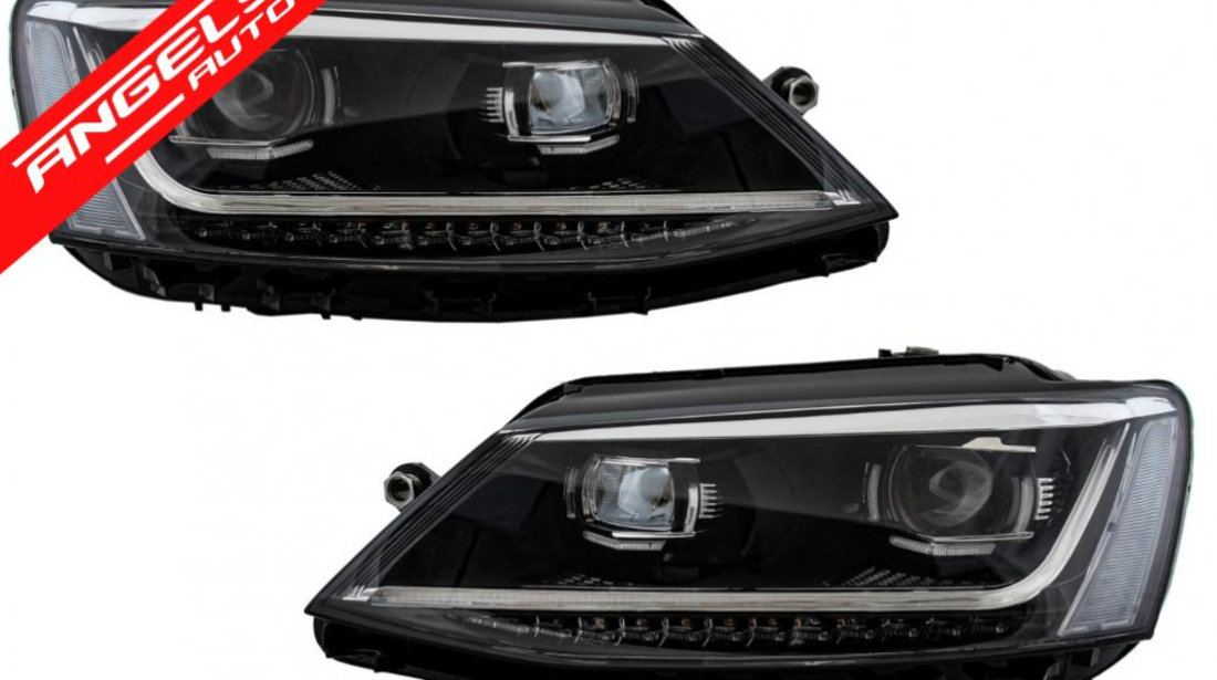 Faruri Jetta Mk 6 LED DRL 2011-2017 Semnal LED Dinamic