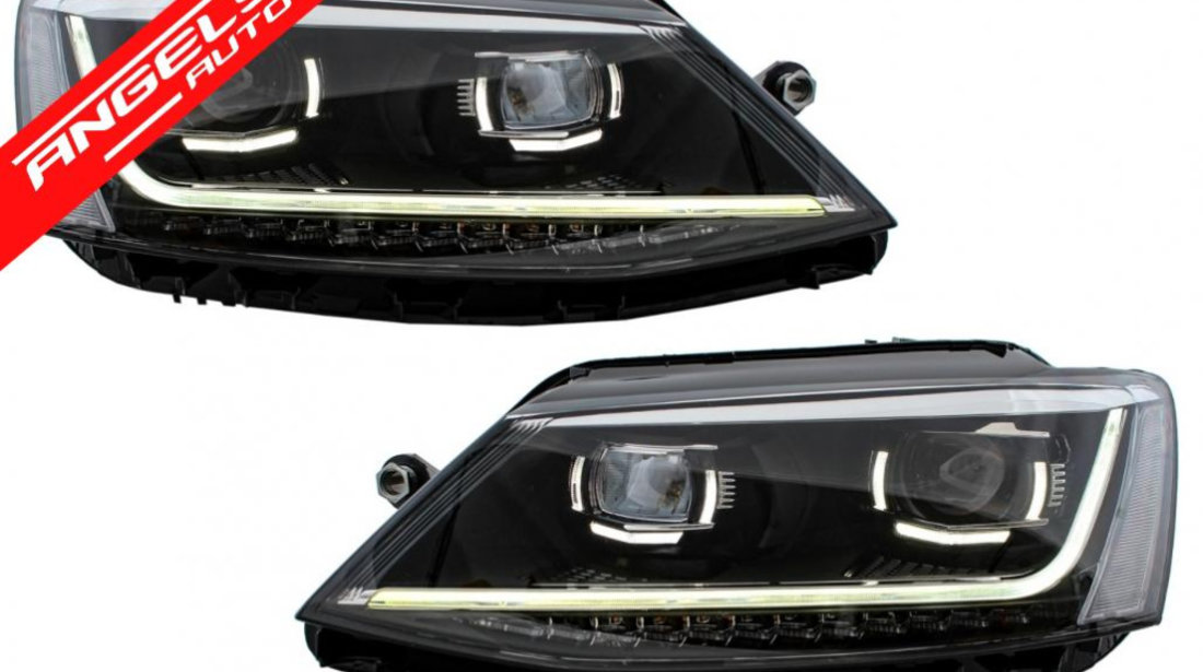 Faruri Jetta Mk 6 LED DRL 2011-2017 Semnal LED Dinamic