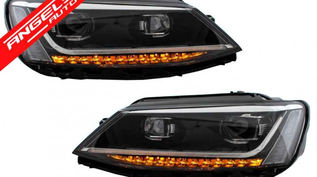 Faruri Jetta Mk 6 LED DRL 2011-2017 Semnal LED Dinamic