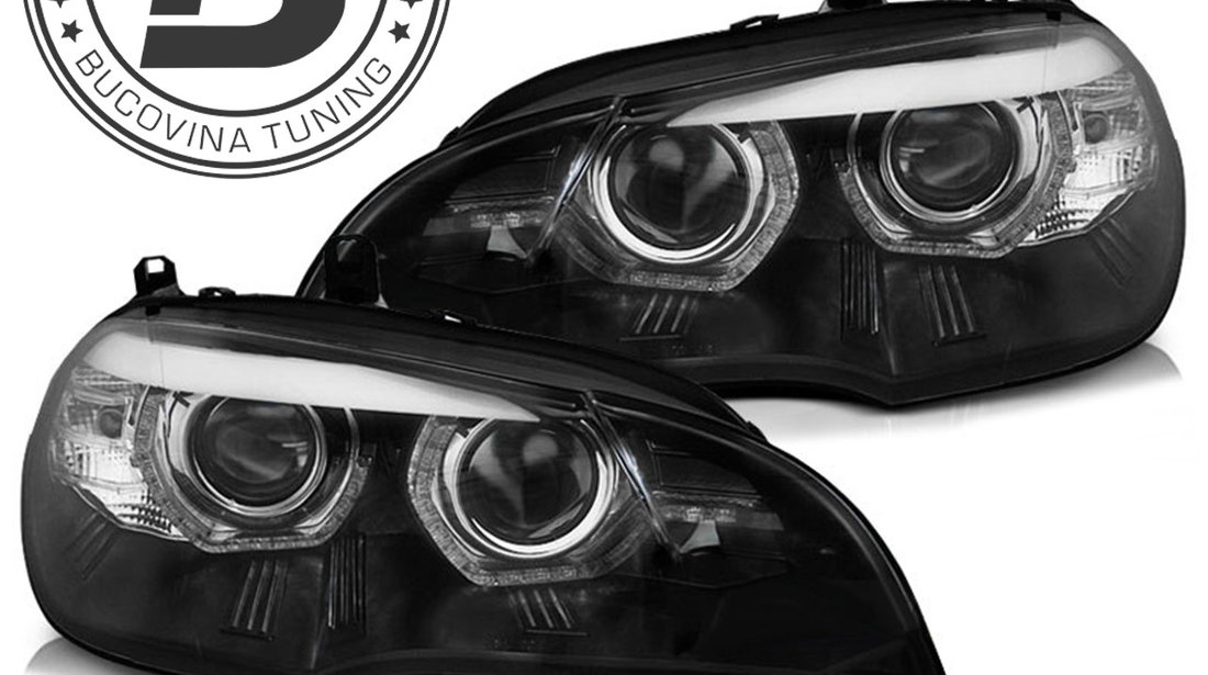 Faruri LED 3D compatibile cu BMW X5 E70 (07-10)