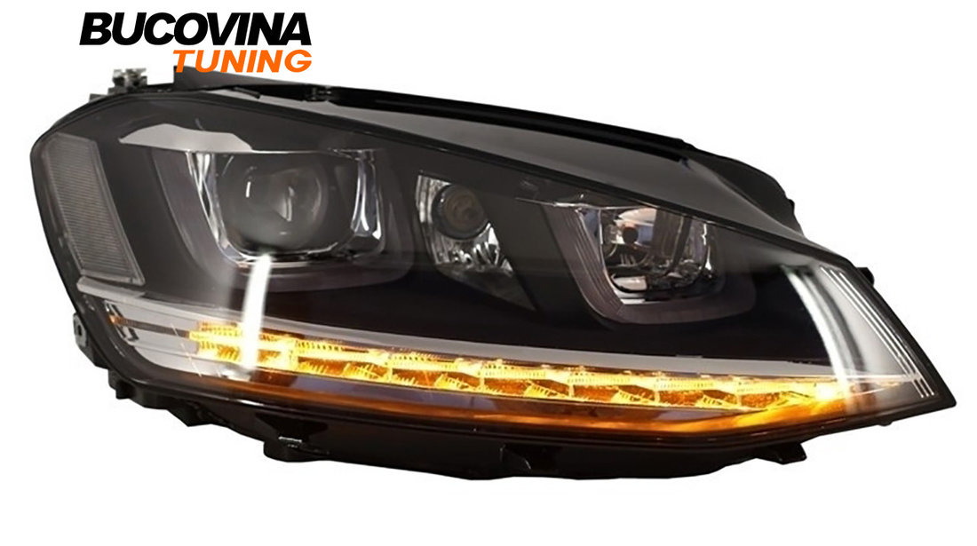 Faruri LED 3D compatibile cu VW Golf 7 (12-17)