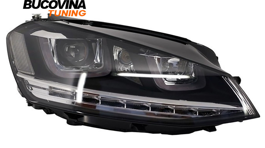 Faruri LED 3D compatibile cu VW Golf 7 (12-17)