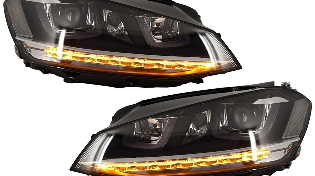 Faruri LED 3D compatibile cu VW Golf 7 (12-17)