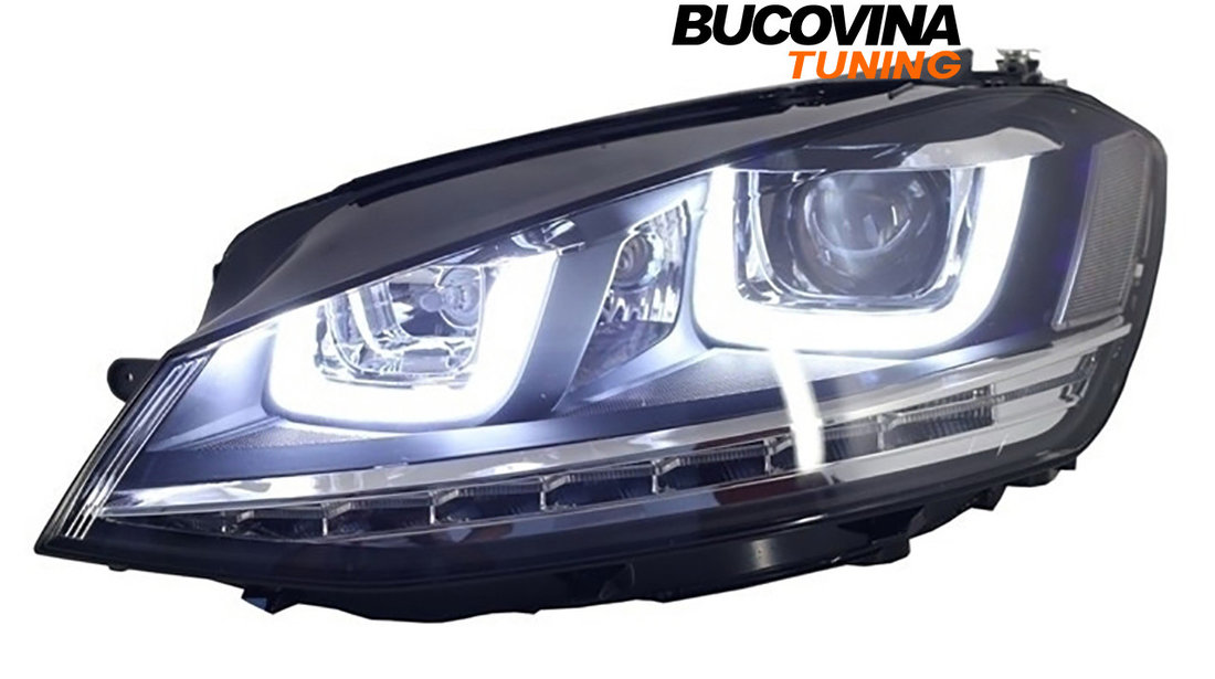 Faruri LED 3D compatibile cu VW Golf 7 (12-17)