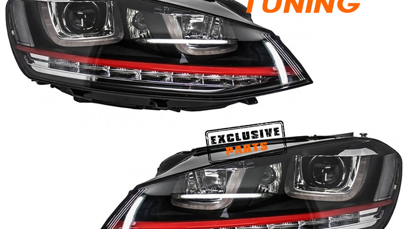Faruri LED 3D VW Golf 7 (12-17) GTI Design