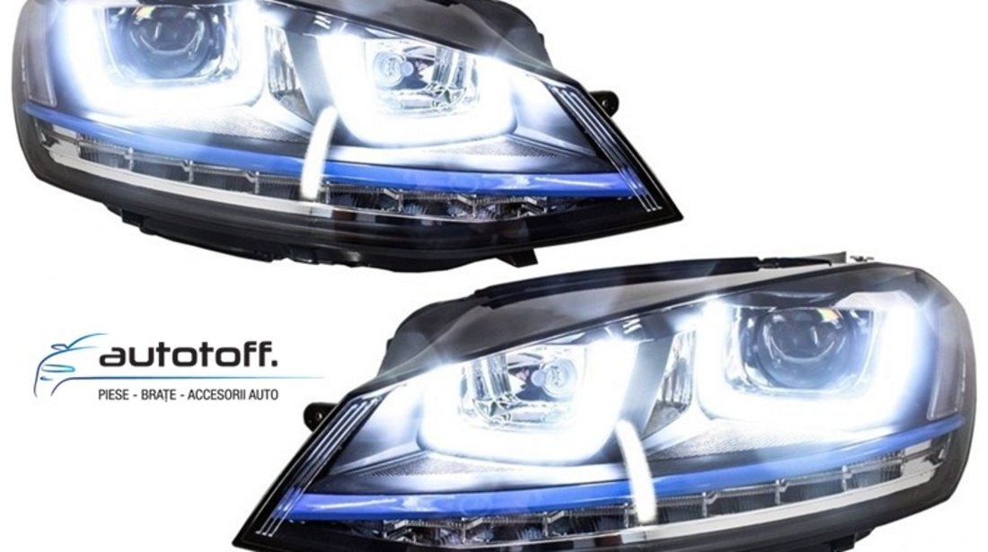 Faruri LED 3D VW Golf 7 (2012-2017) GTE Design