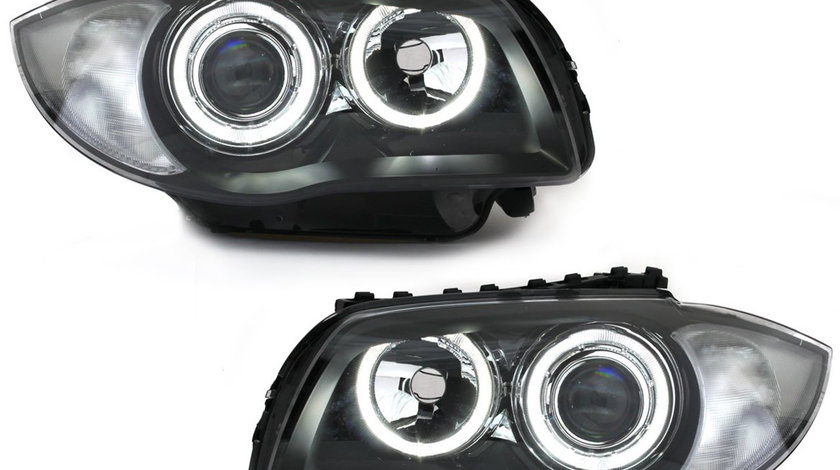 Faruri LED Angel Eyes BMW E81 E82 E87 E88 Seria 1