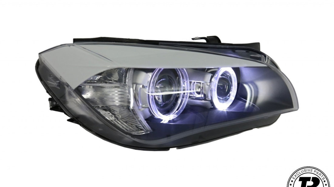 Faruri LED Angel Eyes compatibil cu BMW X1 E84 (09-12) Xenon Look