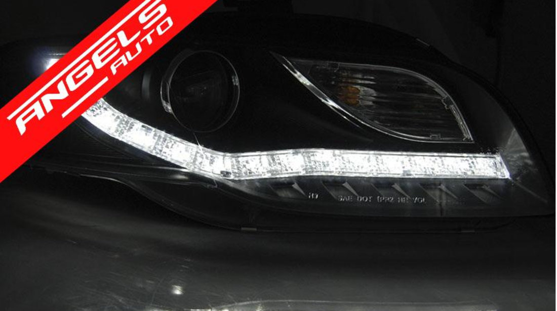 Faruri LED AUDI A4 B7 2004-2008 Black Semnal LED