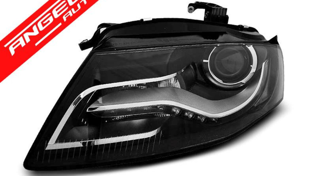 Faruri LED AUDI A4 B8 2008-2011 Negru DRL