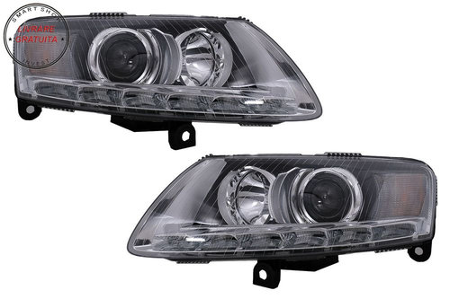 Faruri LED Audi A6 4F C6 (2008-2011) Conversie pentru Xenon la Facelift Design