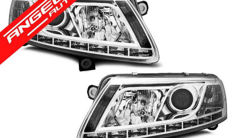 Faruri LED AUDI A6 C6 2004-2008 DRL Xenon fara AFS