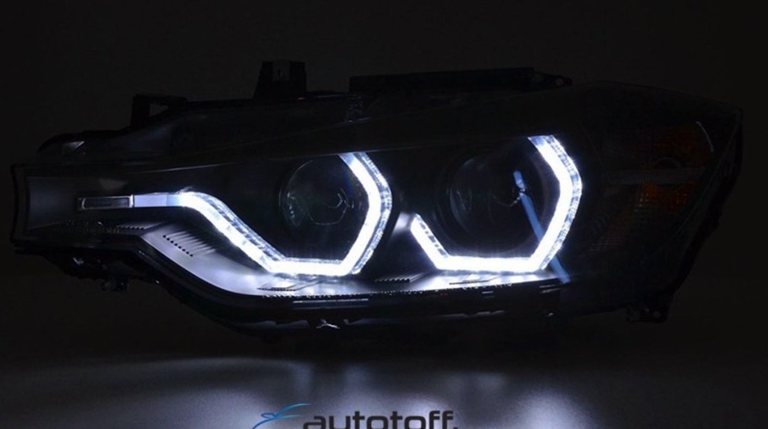Faruri LED BMW Seria 3 F30/F31 (2011-2014) Black