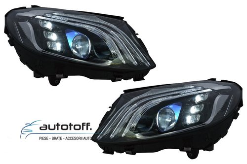 Faruri LED C-Class W205 Sedan S205 T-Modell (14-20) Full LED W222 Design